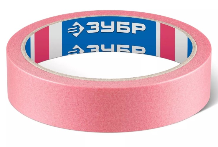 Лента малярная ЗУБР 12142-24 №200 24 ммх25 м, для деликатных и недавно окрашенн