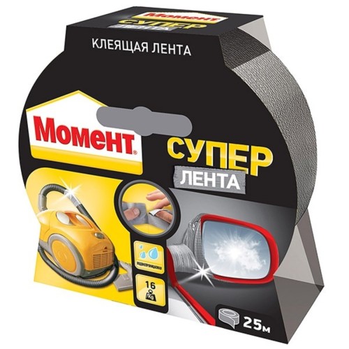 Лента МОМЕНТ 1760300 25 м серебро Б0023002