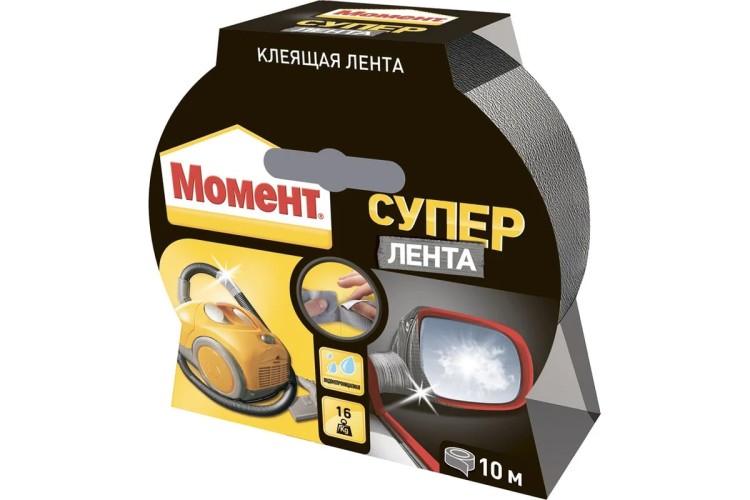 Лента МОМЕНТ 1760304 10 м серебро Б0004702