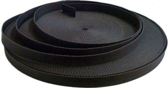 Лента монтажная FEDAST 20 мм х 100 м текстильная, черная mtl-2010100