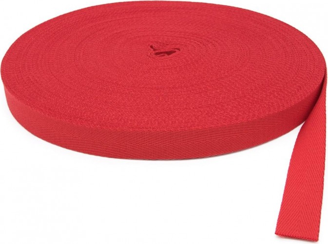 Лента монтажная FEDAST 20 мм х  50 м текстильная, красная mtl-201050kr