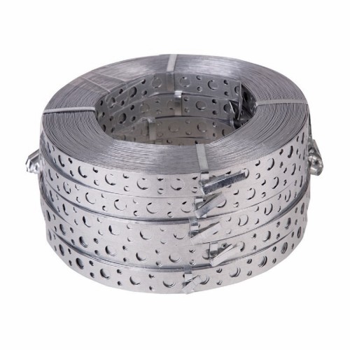 Лента монтажная REXANT 07-7107-4  ( уп. 5 штук ) оцинкованная, перфориров. прямая 20х0,70мм, 25м 07-7107-4