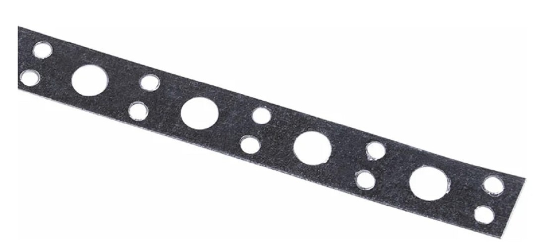 Лента монтажная REXANT 07-7120-4 ( уп. 5 штук ) оцинкованная, перфориров. прямая 20х0,55мм, 25м 07-7120-4 - изображение 2