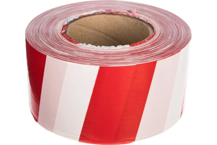 Лента оградительная REXANT 19-3250 75 ммх250м, белый/красный