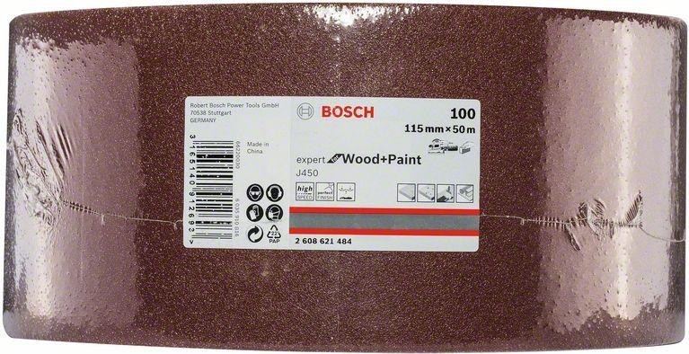 Лента-рулон BOSCH 115 мм G100 J450 Expert for Wood and Paint 2608621484 - изображение 2