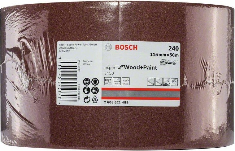 Лента-рулон BOSCH 115 мм G240 J450 Expert for Wood and Paint 2608621489 - изображение 2