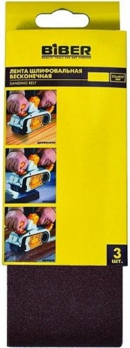 Лента шлифовальная Biber 70347 75х533мм P180 (уп.3шт.) тов-157927