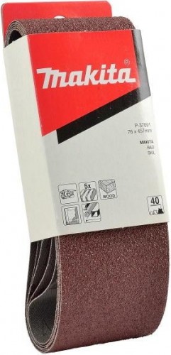 Лента шлифовальная MAKITA 76х457 мм Р 40 (5шт.) P-37091 P-37091