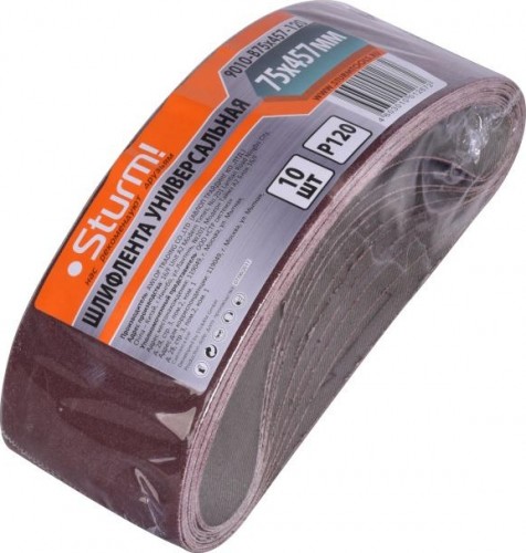 Лента шлифовальная Sturm 9010-B76x533-120 p120, 10 шт. - изображение 5