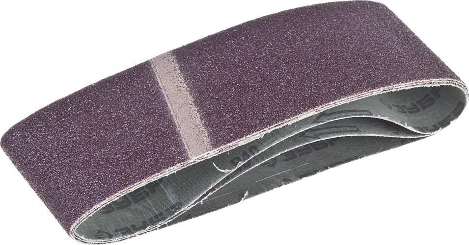 Лента шлифовальная ЗУБР МАСТЕР 75х533 мм, p40, для лшм, 3 шт. 35542-040