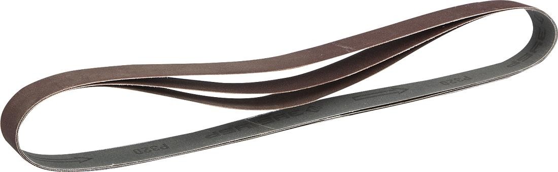 Лента шлифовальная ЗУБР МАСТЕР 25х762 мм, p320, для станка зшс-330, 3 шт. 35547-320