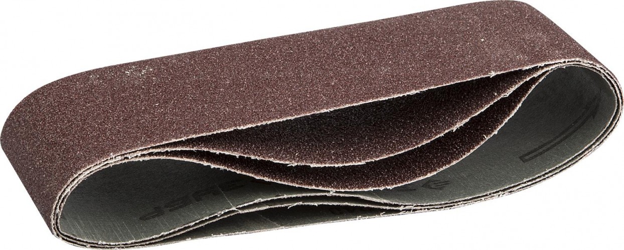 Лента шлифовальная ЗУБР МАСТЕР 75х533 мм, p60, для лшм, 3 шт. 35542-060