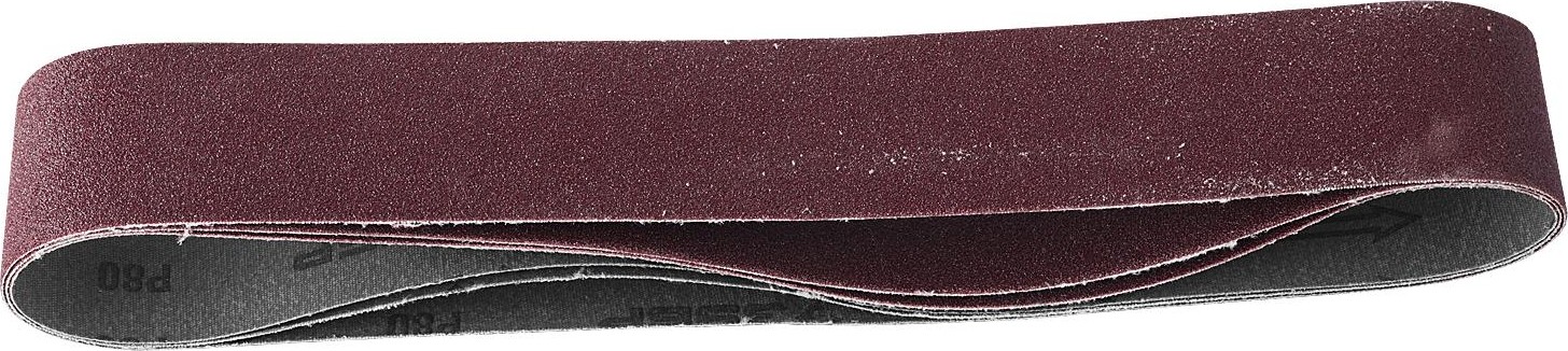 Лента шлифовальная ЗУБР МАСТЕР 50х686 мм, p 80, для точила зтшм-150/686, 3 шт. 35546-080