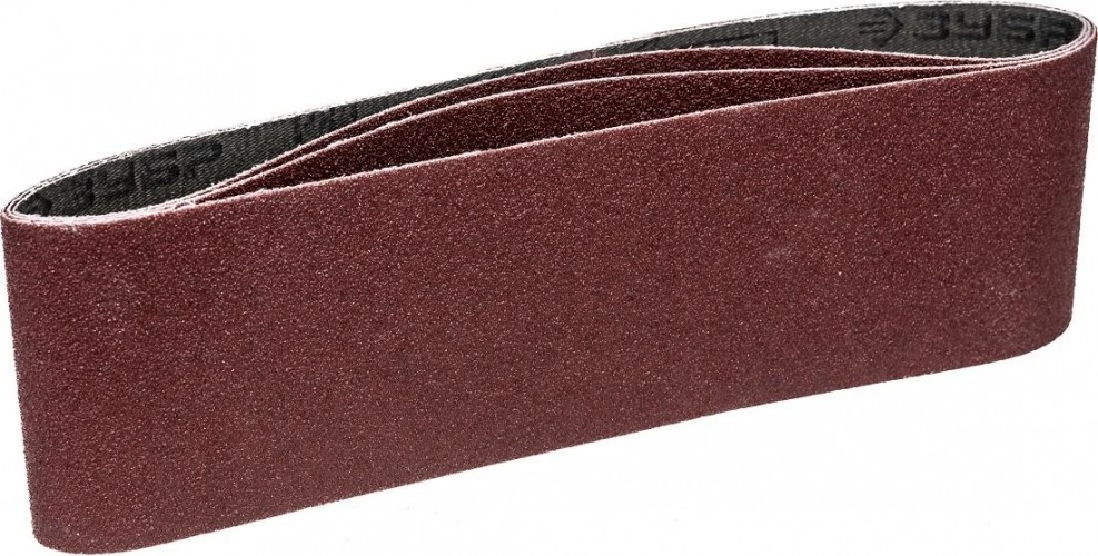 Лента шлифовальная ЗУБР МАСТЕР 75х533 мм, p80, для лшм, 3 шт. 35542-080 - изображение 3