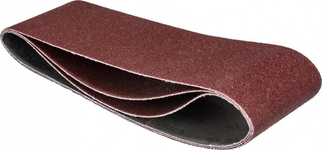 Лента шлифовальная ЗУБР МАСТЕР 75х533 мм, p80, для лшм, 3 шт. 35542-080 - изображение 2