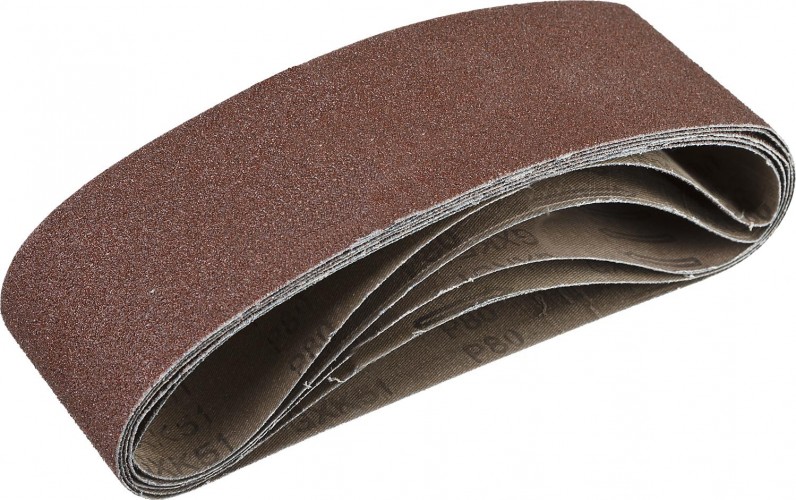 Лента шлифовальная ЗУБР СТАНДАРТ 75х533 мм, p80, для лшм, 5 шт. 35342-080