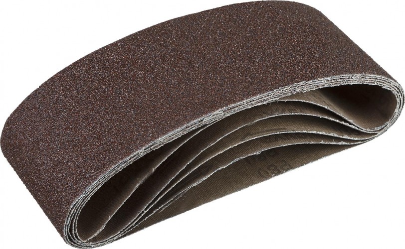 Лента шлифовальная ЗУБР СТАНДАРТ 75х457 мм, p80, для лшм, 5 шт. 35341-080