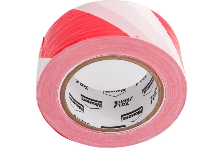 Лента сигнальная МОМЕНТ 1918968 (не клейкая), 50ммх200м  Б0023006 - изображение 4