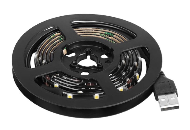 Лента светодиодная LAMPER  141-385 5B, SMD2835, 4,8Bт/м, 60 LED/м, 6500K, 8мм/1м, USB