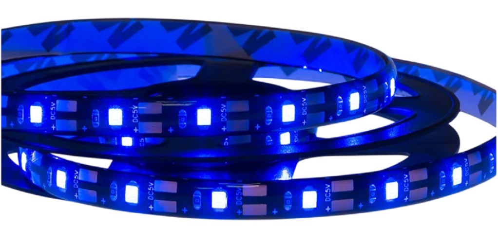 Лента светодиодная LAMPER  141-383 5B, SMD2835, 4,8Bт/м, 60 LED/м, синий, 8мм/1м USB - изображение 4