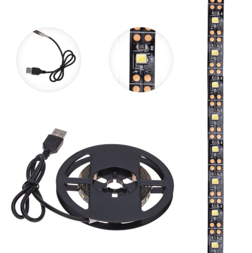 Лента светодиодная LAMPER  141-2002 5B, SMD2835, 4,8Bт/м, 60LED/м, 2700К, 8мм/2м, USB