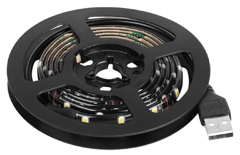 Лента светодиодная LAMPER  141-386 5B, SMD2835, 4,8Bт/м, 60 LED/м, 3000K, 8мм/1м USB