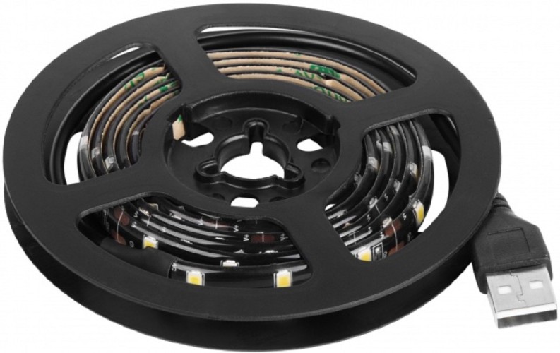Лента светодиодная LAMPER  141-382 5B, SMD2835, 4,8Bт/м, 60 LED/м, желтый, 8мм/1м USB