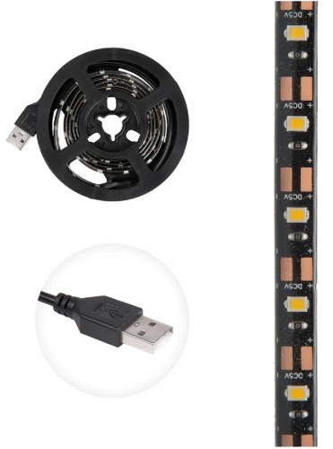 Лента светодиодная LAMPER  141-383 5B, SMD2835, 4,8Bт/м, 60 LED/м, синий, 8мм/1м USB - изображение 2