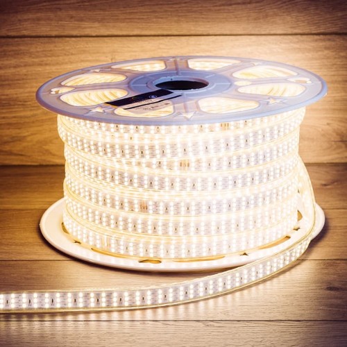 Лента светодиодная Neon-Night 142-204 ( 50 метров ) 220B, SMD2835, 276 LED/м, теплый белый, 7,5x20мм,  142-204 - изображение 2