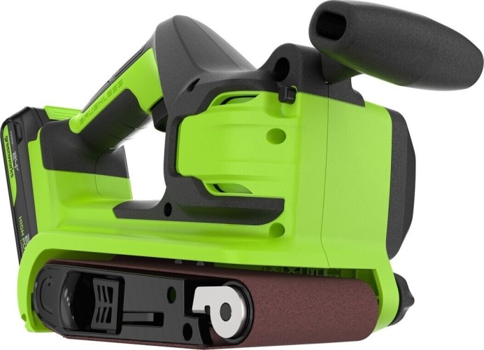 Ленточная шлифовальная машина аккумуляторная GREENWORKS G24BS 24V, АКБ 2Ач и ЗУ 3100607CUA - изображение 2