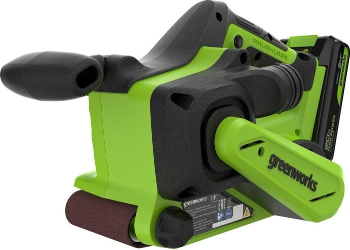 Ленточная шлифовальная машина аккумуляторная GREENWORKS G24BS 24V, АКБ 2Ач и ЗУ 3100607CUA - изображение 3