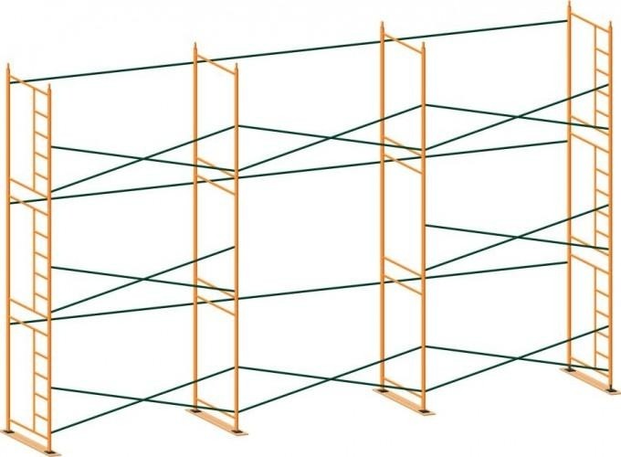 Леса строительные проходные РИНСТРОЙ ЛРСП-300 D-42 мм 10х 9 без настила
