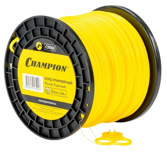 Леска триммерная CHAMPION C5063 round 4.0мм* 95м (круглый)+нож - изображение 2