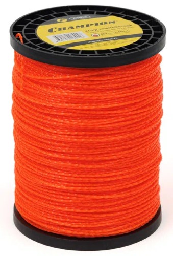 Леска триммерная CHAMPION C7018 twisted square 2.4мм*450м (витой квадрат)+нож