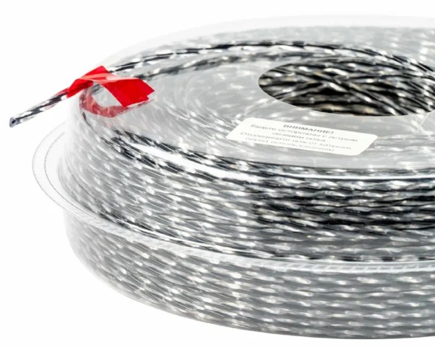 Леска триммерная CHAMPION C7047 tri-twist 2.7мм*60м (витой треугольник)+нож - изображение 3