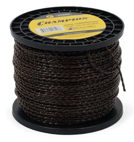 Леска триммерная CHAMPION C7043 magic 3.0мм*168м (витой квадрат)+нож