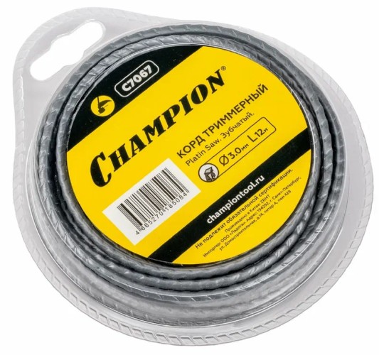 Леска триммерная CHAMPION C7076 star 2.4мм* 15м звезда