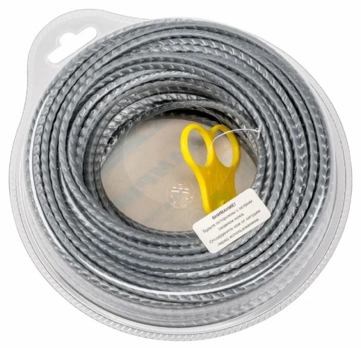 Леска триммерная CHAMPION C7072 platin saw 3.5мм*35м (зубчатый)+нож - изображение 2