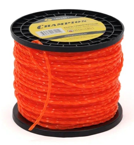Леска триммерная CHAMPION Twisted Square 4.0мм/ 95м витой квадрат + нож (C7032) C7032