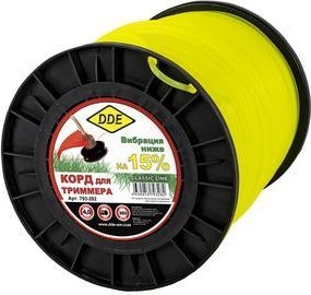 Леска триммерная DDE Classic line (4,0 ммх360 м; круг; желтая) 793-282