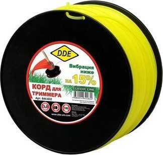 Леска триммерная DDE Classic line (3,0 ммх160 м; круг; желтая) 644-832