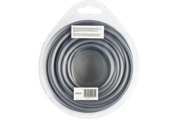 Леска триммерная Denzel ALUFLEX армированная алюминием квадратная, 3,0 мм х 15 м. 96836 - изображение 2