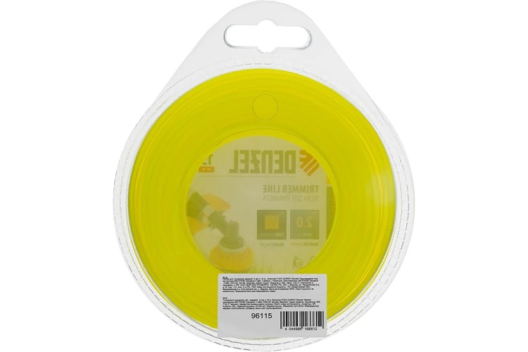 Леска триммерная Denzel FLEX CORD квадрат 2 мм х 15 м. 96115 - изображение 2