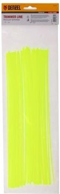 Леска триммерная Denzel FLEX CORD квадратная нарезанная 2ммх30 см 50 шт 96102 - изображение 2