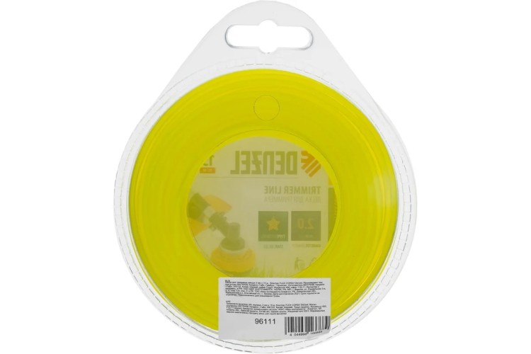 Леска триммерная Denzel FLEX CORD звезда 2 мм х 15 м. 96111 - изображение 2