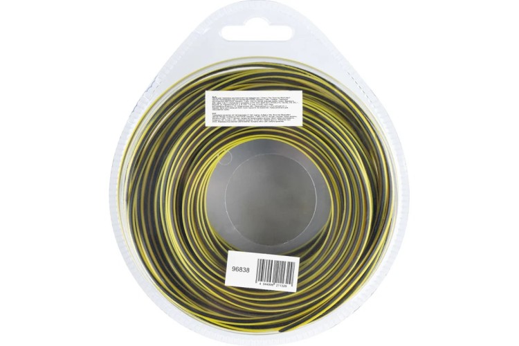 Леска триммерная Denzel SkyCutter двухкомпонентная квадратная, 2,4 мм х 15 м. 96838 - изображение 3