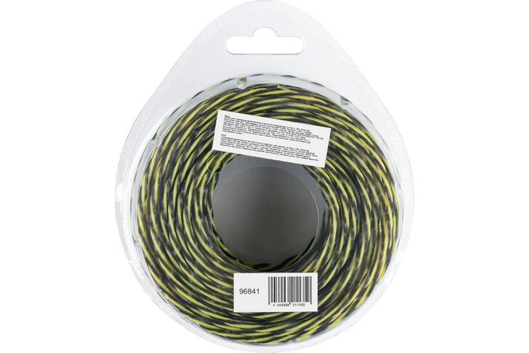 Леска триммерная Denzel SkyCutter двухкомпонентная витая квадратная, 2,4 мм х 15 м. 96841 - изображение 3