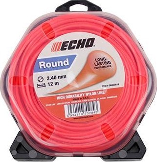 Леска триммерная ECHO Round Line 2,4мм/ 12м круг (102142953/C6000016) 102142953/C6000016