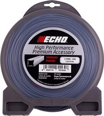 Леска триммерная ECHO Titanium Power Line 2,5мм/ 64м квадрат (C2070164) C2070164