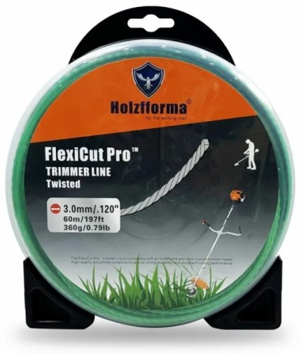 Леска триммерная HOLZFFORMA FlexiCut Pro 3.0х60м, витая для TW003060PRO